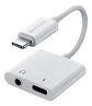 Adaptador 2 En 1 Para Carga iPhone + Audio 3.5 Audifonos - Miniatura 1