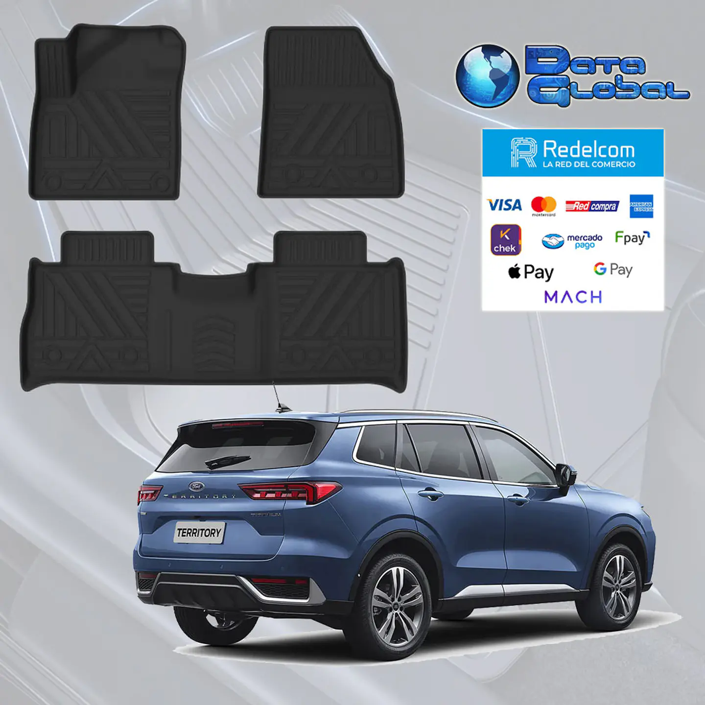 Pisos Calce Perfecto 3D Ford Territory 2025+ Actual 2