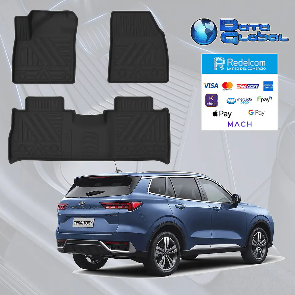 Pisos Calce Perfecto 3D Ford Territory 2025+ Actual 2