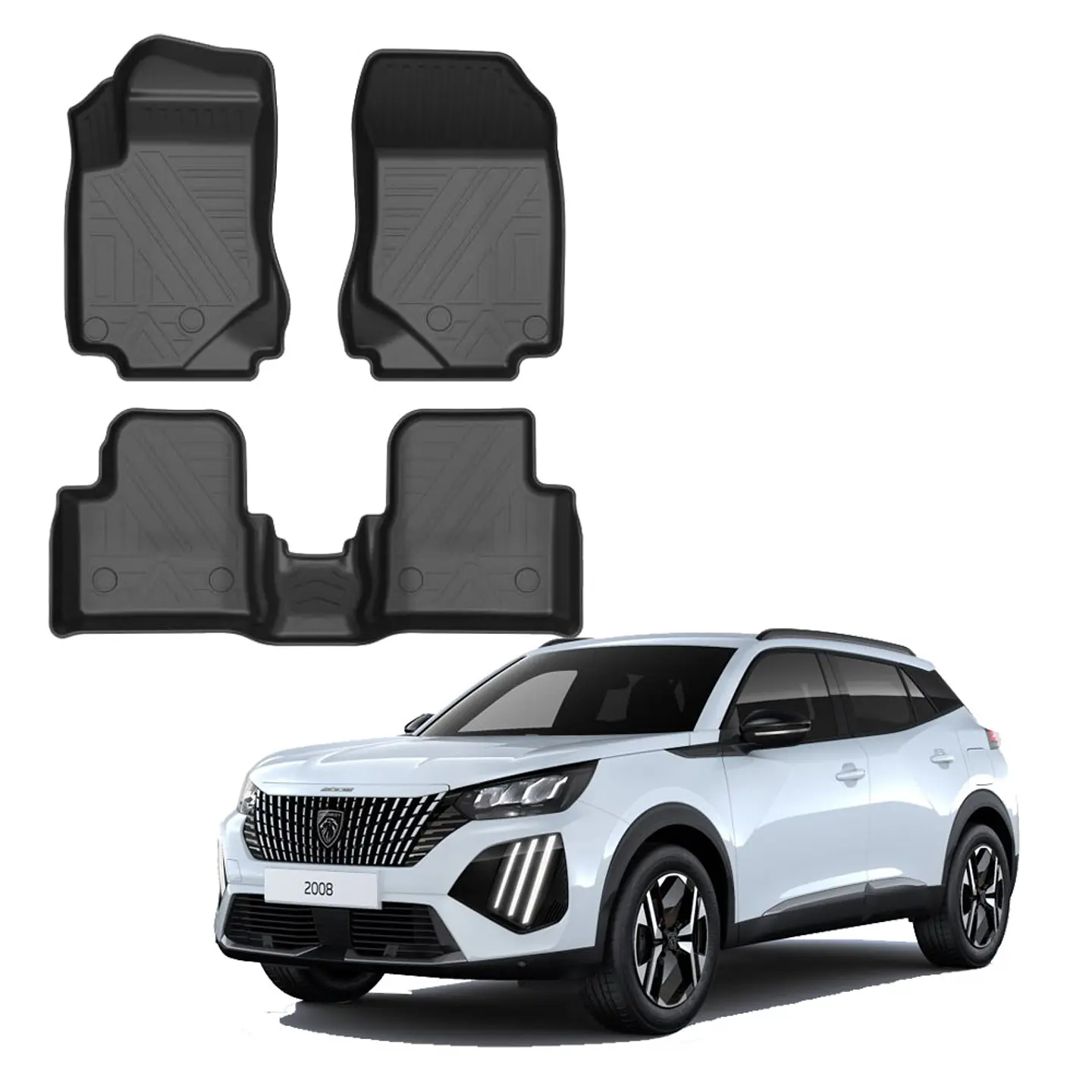 Pisos Calce Perfecto 3D Peugeot 2008 / 2020-2025 2