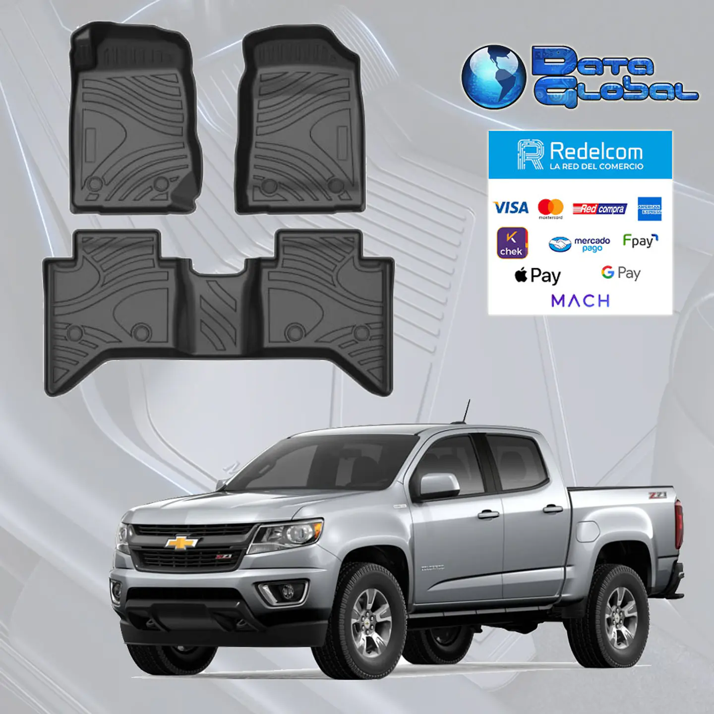 Pisos Calce Perfecto 3D Chevrolet Colorado  1