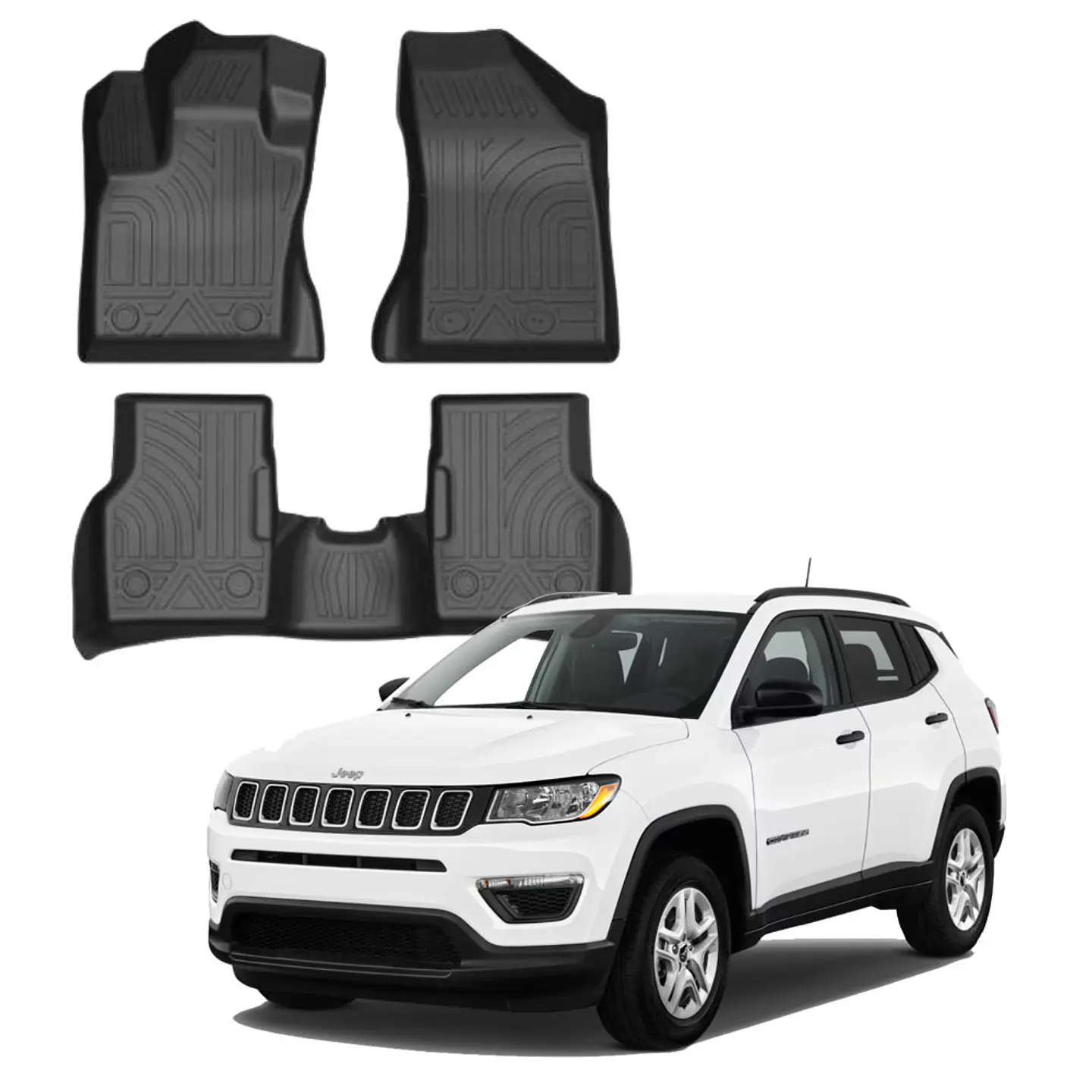 Pisos Calce Perfecto 3D Jeep Compass 2017-2025 2