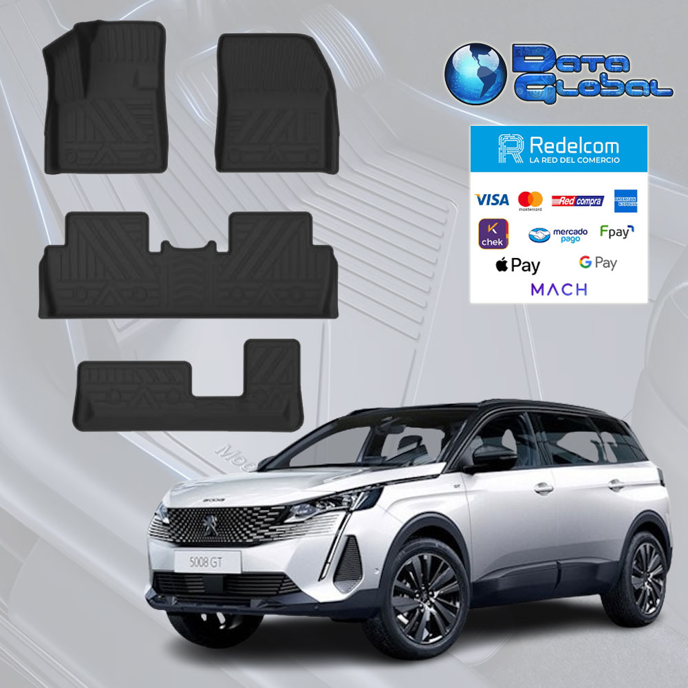 Pisos Calce Perfecto Peugeot 5008 7 asientos 2017-2025