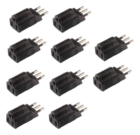 10x Adaptadores Enchufe Universal Europeo Nacional Americano