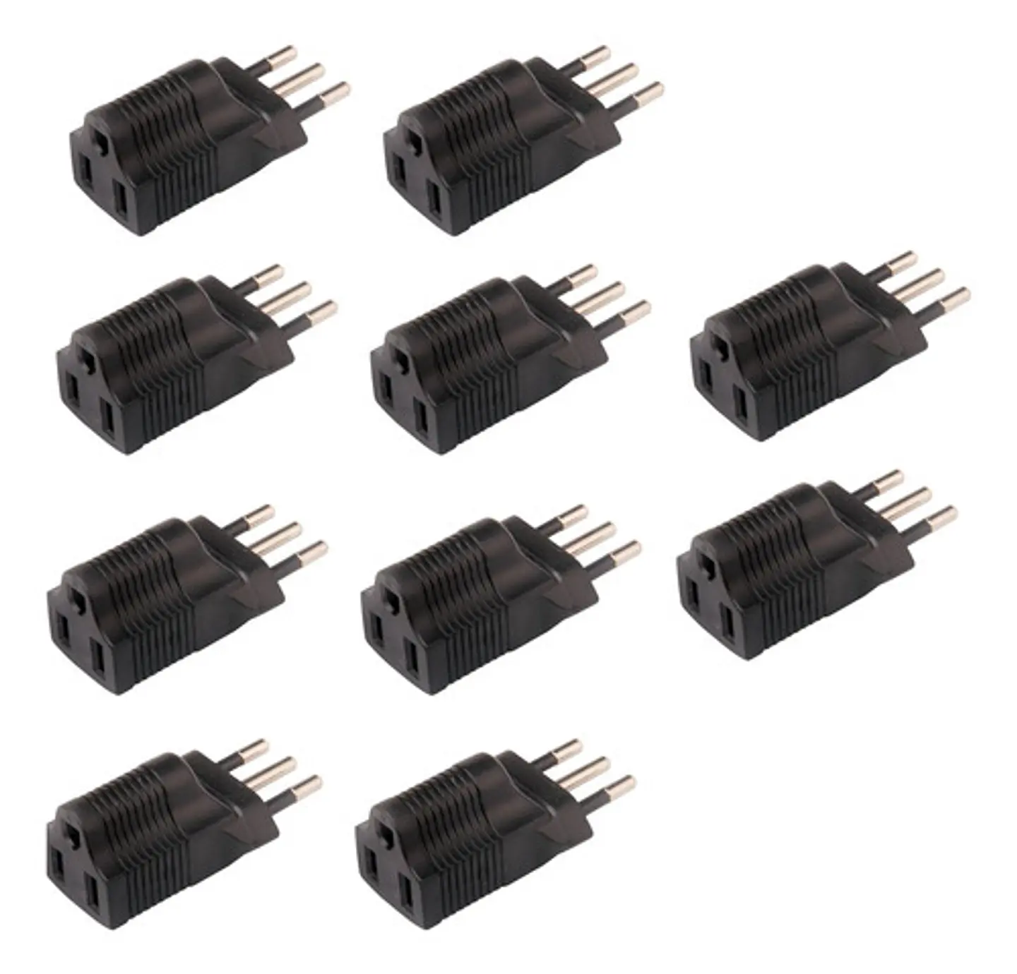 10x Adaptadores Enchufe Universal Europeo Nacional Americano 1