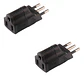 2x Adaptadores Enchufe Universal Europeo Nacional Americano - Miniatura 1