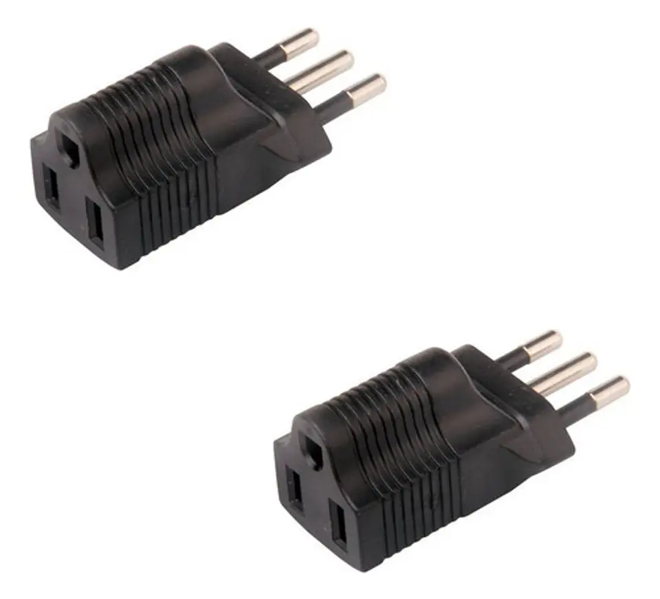 2x Adaptadores Enchufe Universal Europeo Nacional Americano 1