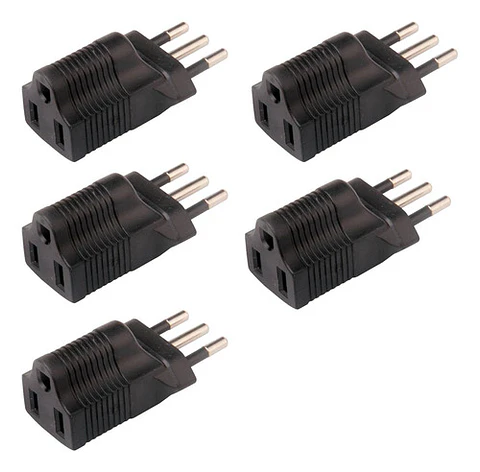 5x Adaptadores Enchufe Universal Europeo Nacional Americano