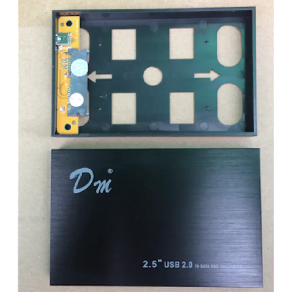 Case USB 2.0 Aluminio Sata 2.5  HDD 2.5 3