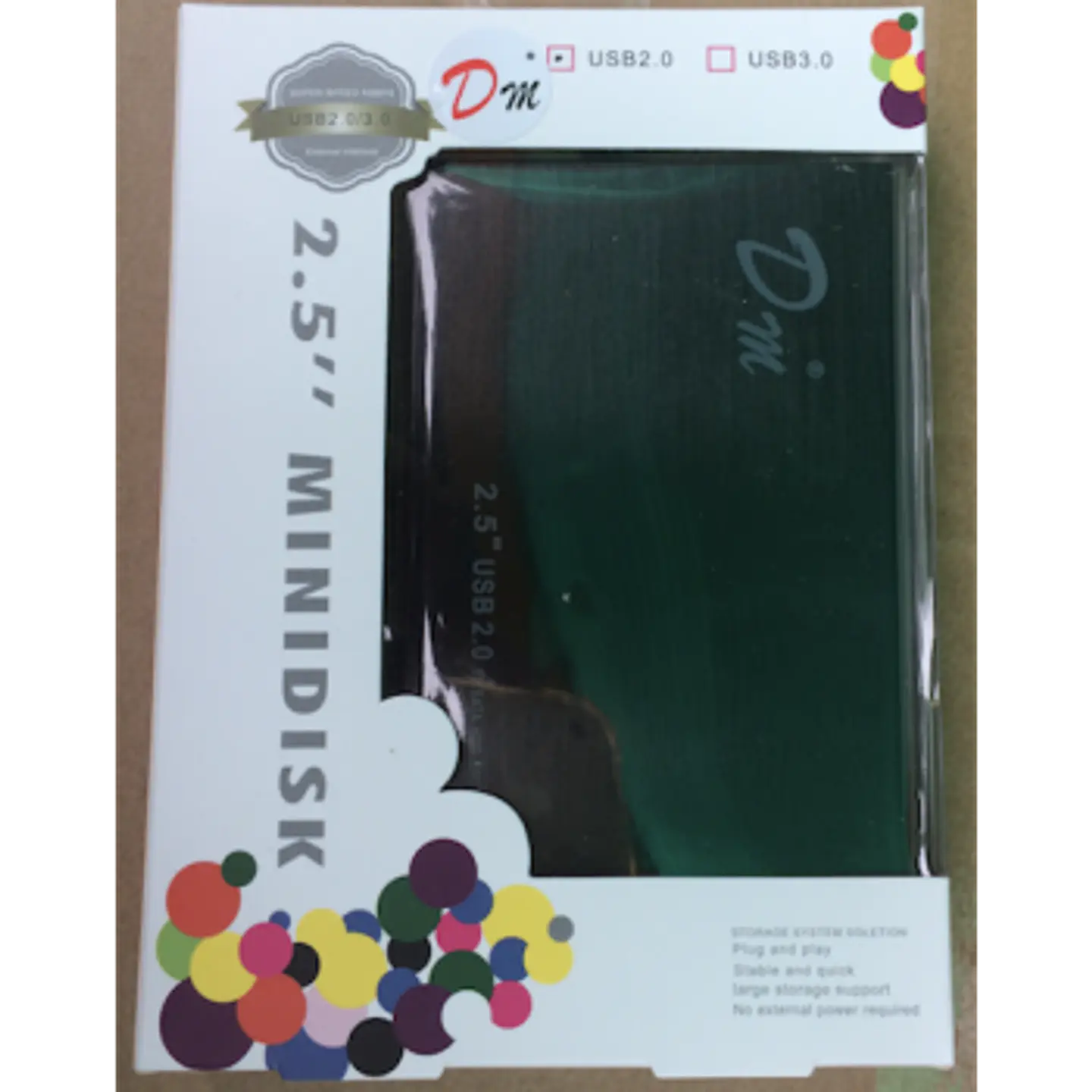 Case USB 2.0 Aluminio Sata 2.5  HDD 2.5 4