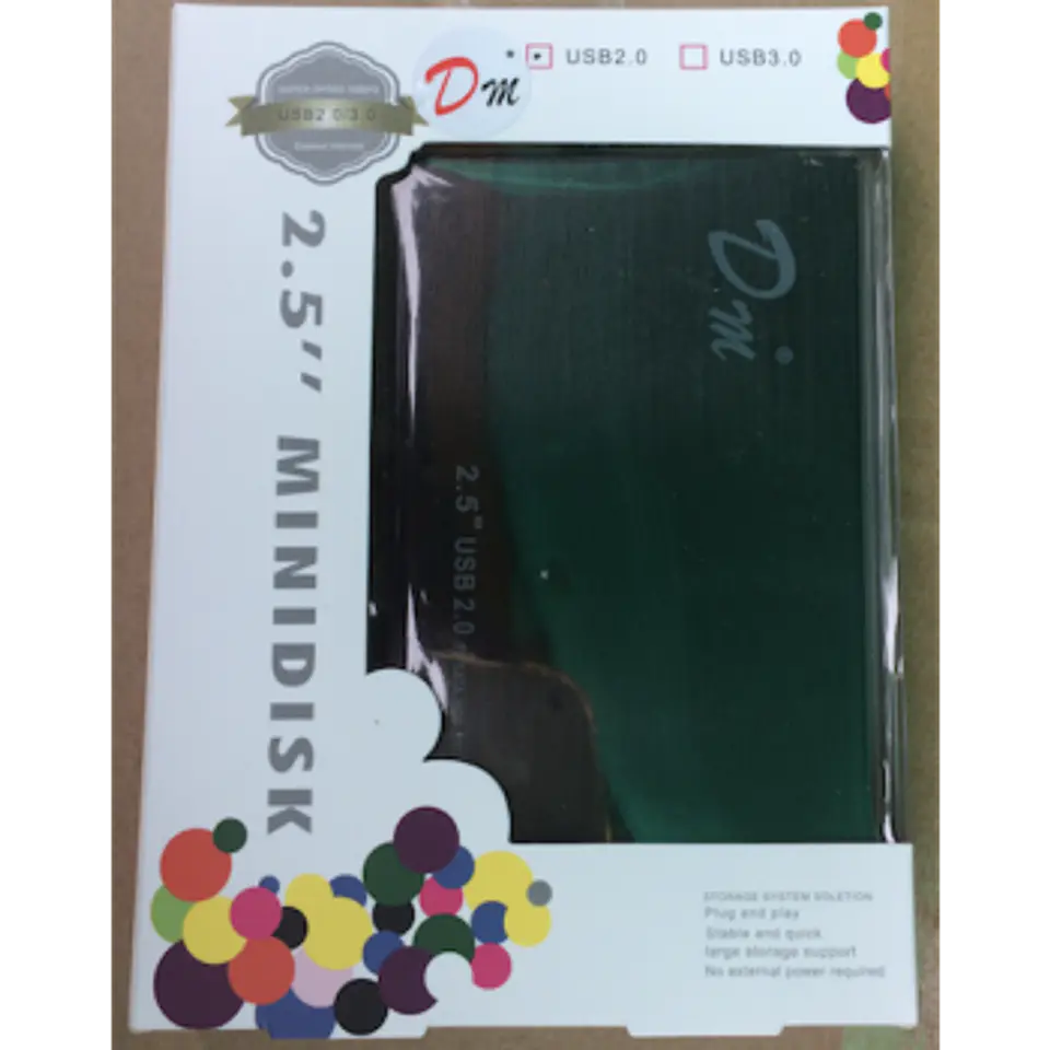 Case USB 2.0 Aluminio Sata 2.5  HDD 2.5 4