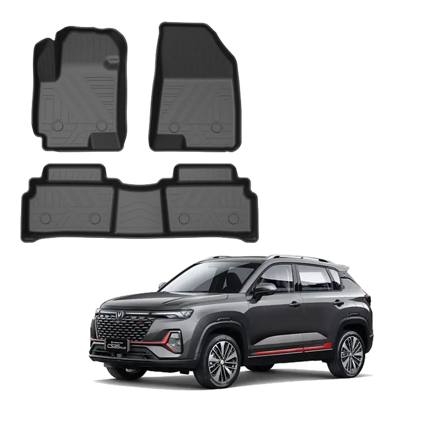 Pisos Calce Perfecto + Maletero Changan CS35 Plus 2018-2025 2