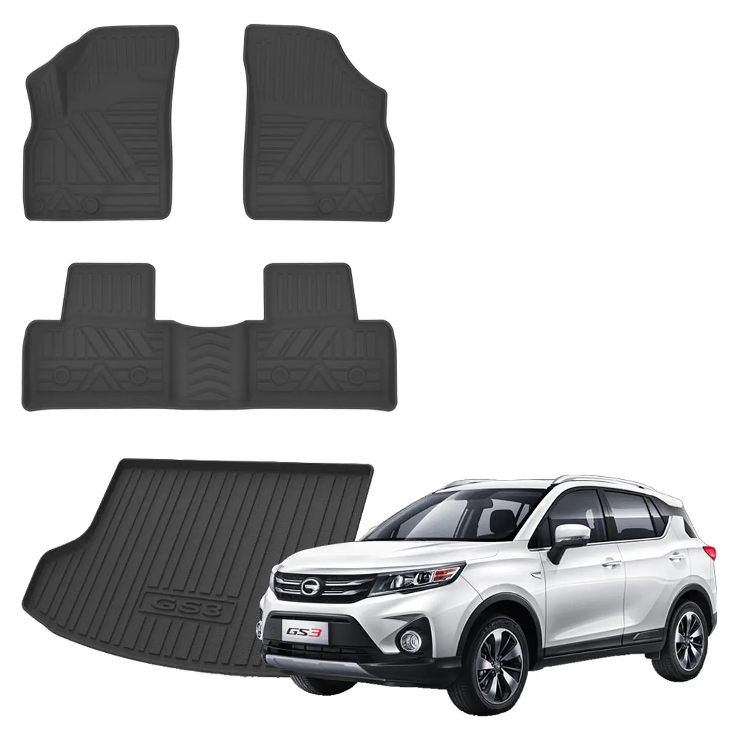 Pisos Calce Perfecto + Maletero 3D GAC GS3 2020 - 2023 4