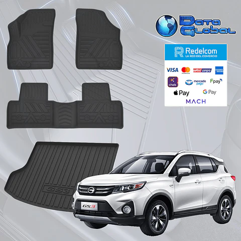 Pisos Calce Perfecto + Maletero 3D GAC GS3 2020 - 2023