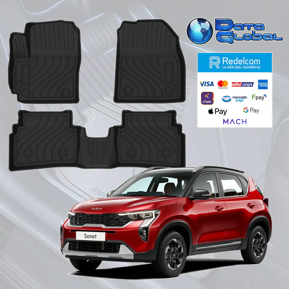 Pisos Calce Perfecto + Maletero 3D Kia Sonet 2024+ 2