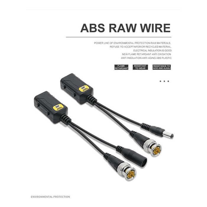 Balun De Vídeo Camara Ip Rj45 Hd-cvi /tvi/ Ahd, Para Cctv Negro 2