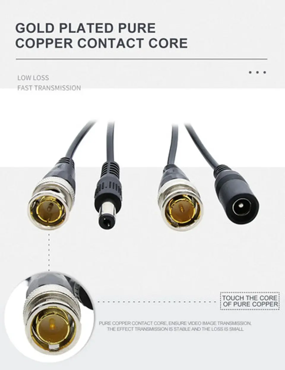 Balun De Vídeo Camara Ip Rj45 Hd-cvi /tvi/ Ahd, Para Cctv Negro 3