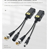 Balun De Vídeo Camara Ip Rj45 Hd-cvi /tvi/ Ahd, Para Cctv Negro 7