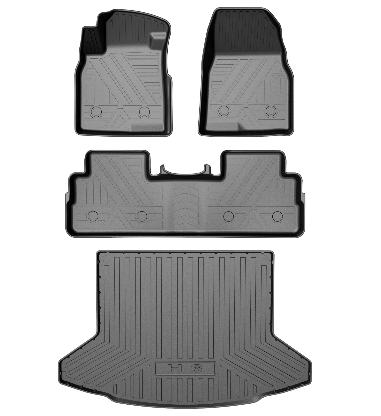Pisos Calce Perfecto Haval H6 4WD 3GEN 2021 - 2025 + Maleta
