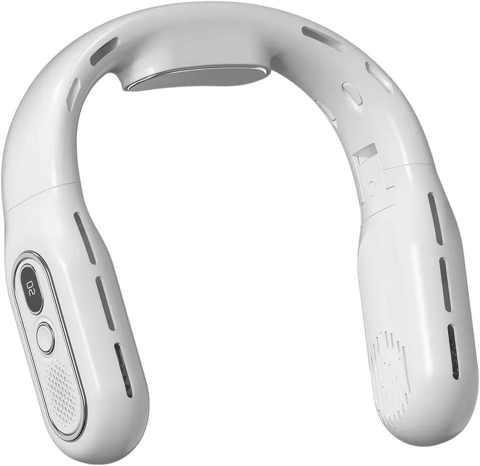 Ventilador portatil de cuello T-68 Recargable 3000mah Blanco 1