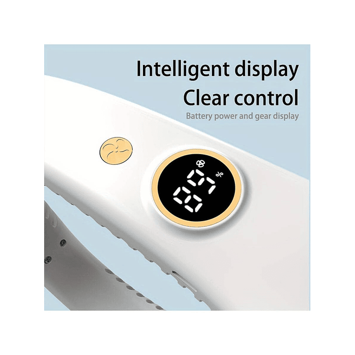 Ventilador de Cuello portatil R-8 Recargable Digital / Colores  3