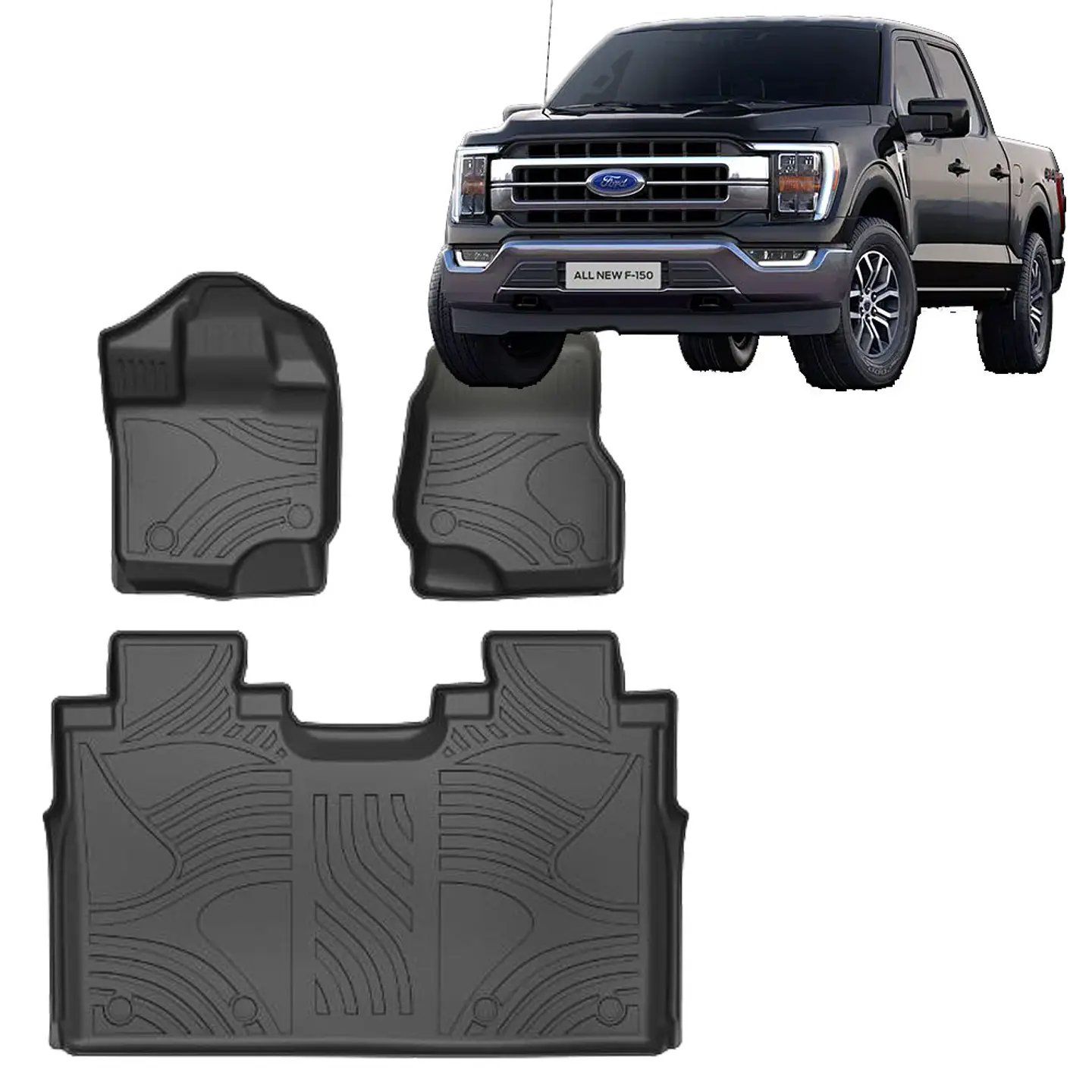 Pisos Calce Perfecto 3D Ford F-150 2016 - 2026 6
