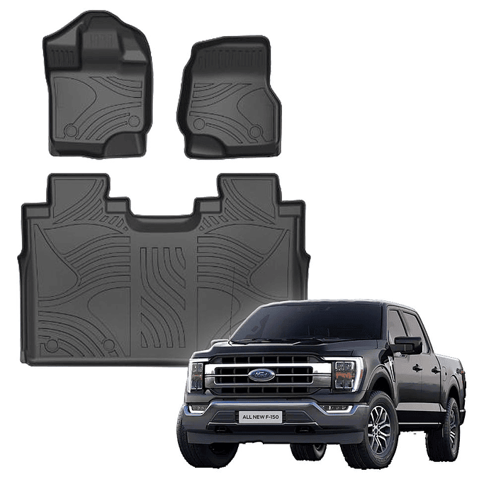 Pisos Calce Perfecto 3D Ford F-150 2016 - 2026 7