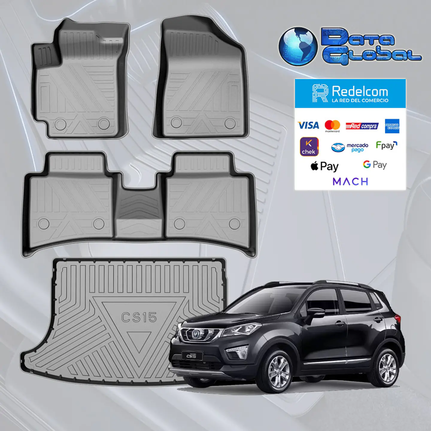 Pisos Calce Perfecto + Maletero Changan CS15 2019- 2026 1