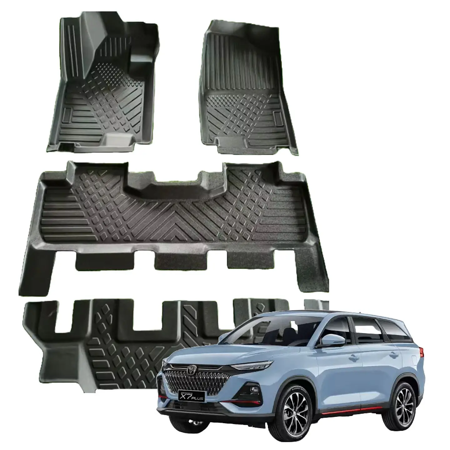 Pisos calce perfecto Changan X7 Plus 7 asientos 2
