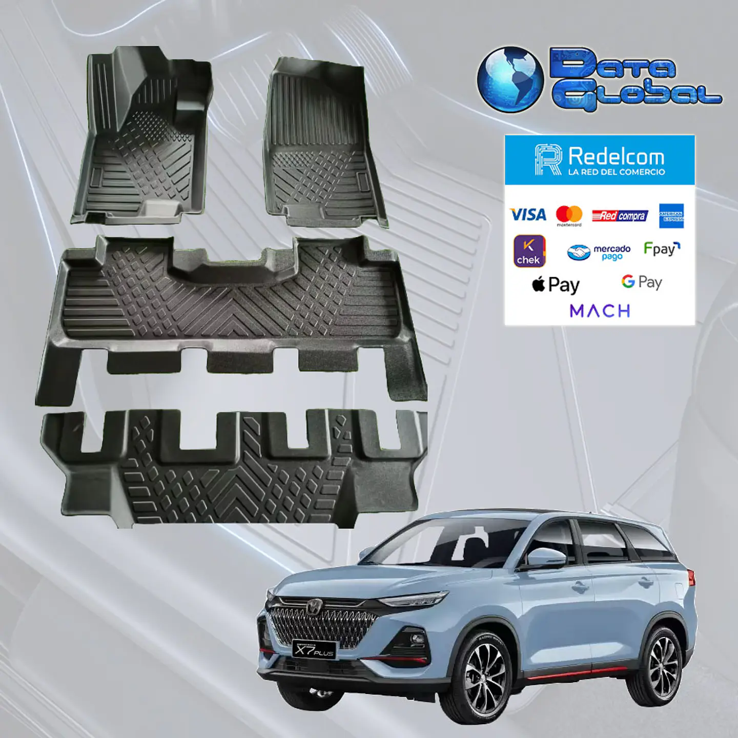 Pisos calce perfecto Changan X7 Plus 7 asientos 1