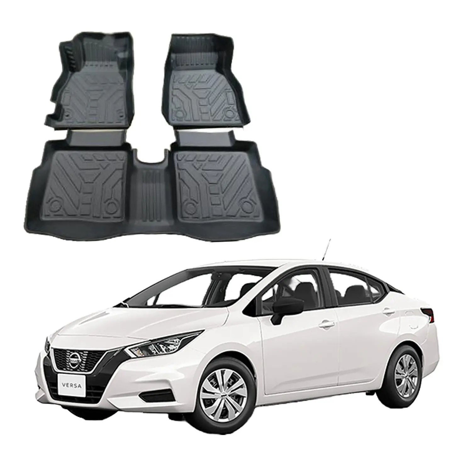 Pisos Calce Perfecto 3D para Nissan Versa 2021-2026 5