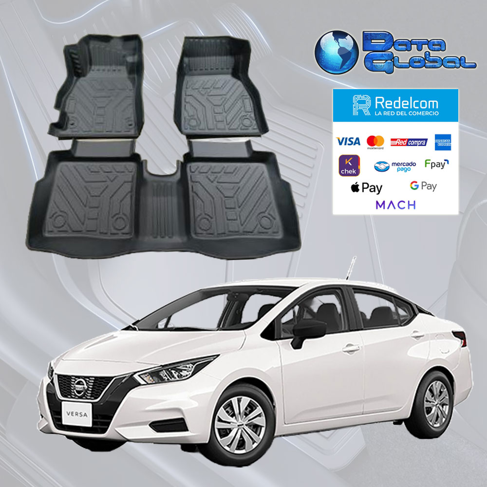 Pisos Calce Perfecto 3D para Nissan Versa 2021-2026