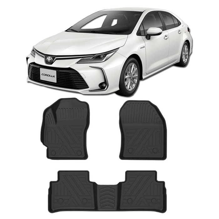 Pisos Calce  Perfecto 3D Toyota Corolla Sedan 2020 - 2026 2