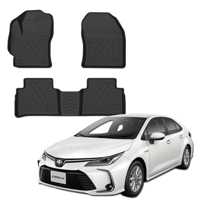 Pisos Calce  Perfecto 3D Toyota Corolla Sedan 2020 - 2026 3