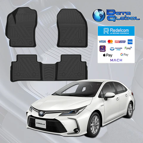 Pisos Calce  Perfecto 3D Toyota Corolla Sedan 2020 - 2026