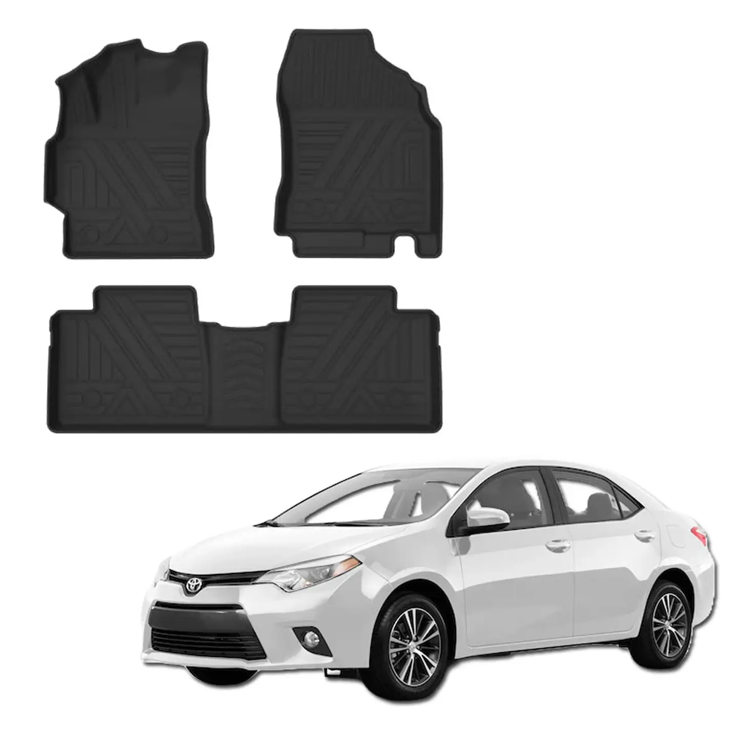 Pisos Calce  Perfecto 3D Toyota Corolla 2014 - 2019 Sedan 2