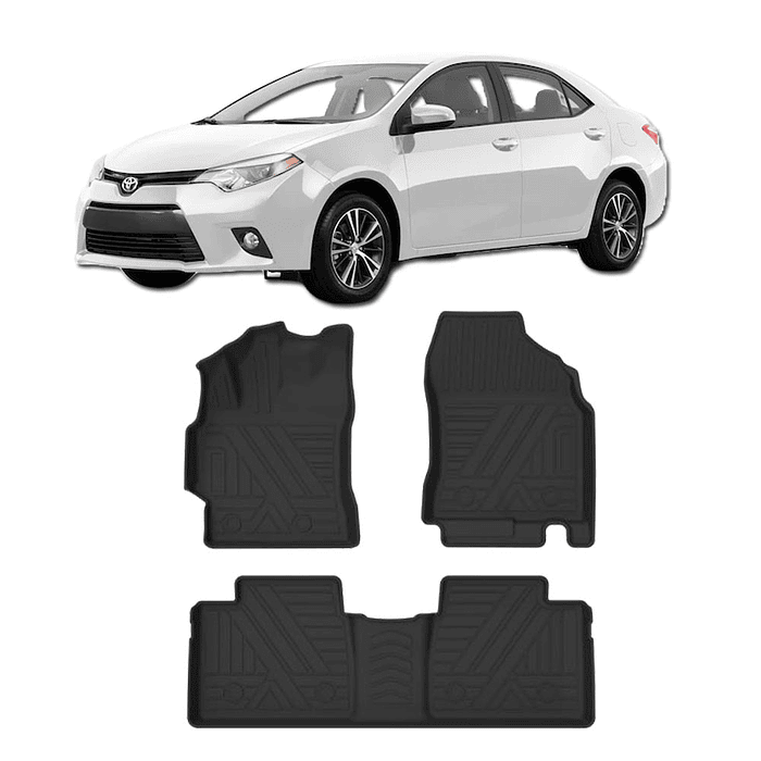 Pisos Calce  Perfecto 3D Toyota Corolla 2014 - 2019 Sedan 3