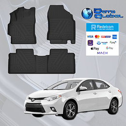 Pisos Calce  Perfecto 3D Toyota Corolla 2014 - 2019 Sedan