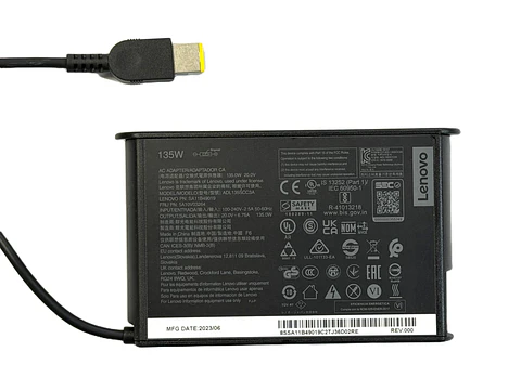 Cargador Lenovo Original 135w Pin Cuadrado / Modelo 2026