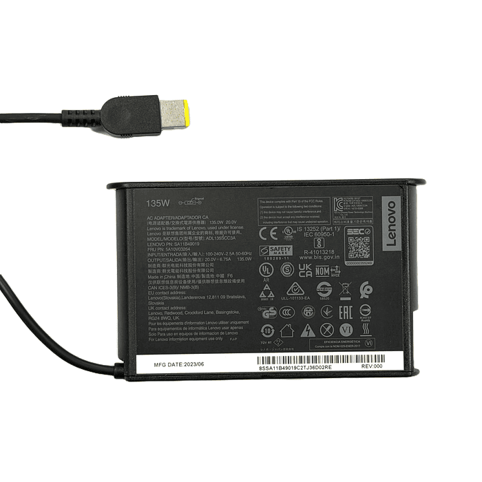 Cargador Lenovo Original 135w Pin Cuadrado / Modelo 2026 1
