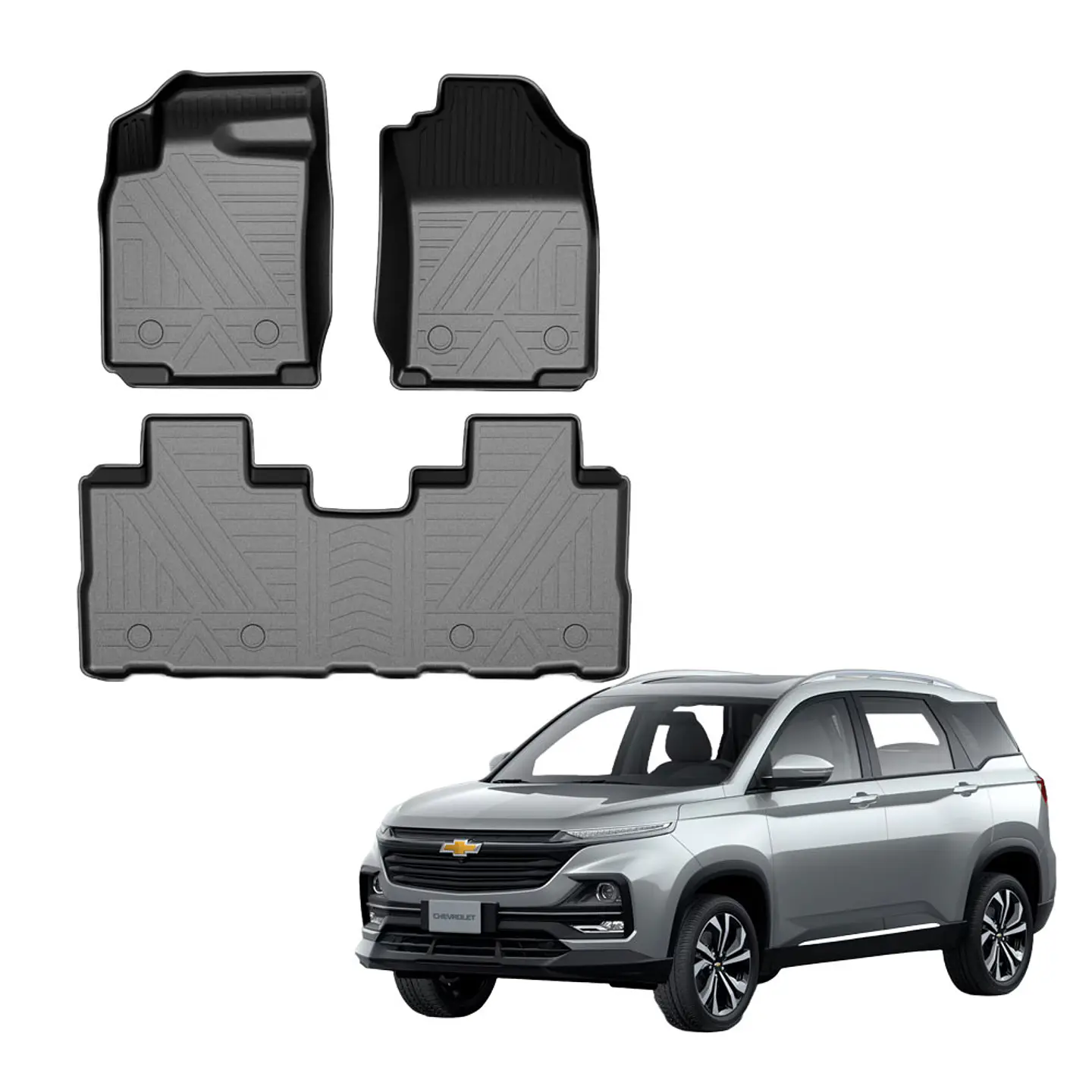 Pisos Calce Perfecto Chevrolet Captiva 5 asientos 2019-2026 2