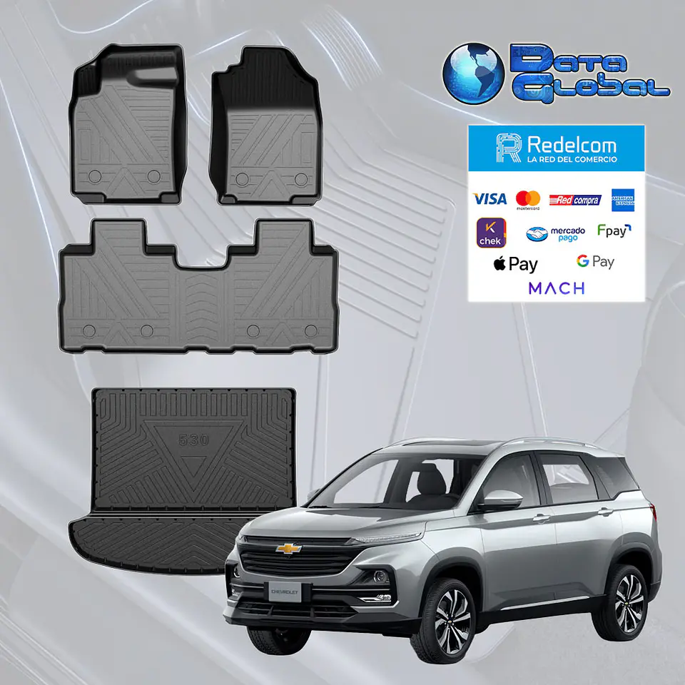 Pisos Calce Perfecto Chevrolet Captiva 5 asientos + Maleta 2019-2026 1