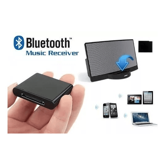 Adaptador Bluetooth para parlantes Bose Altec Harman 30 pines (Conector Iphone 4)