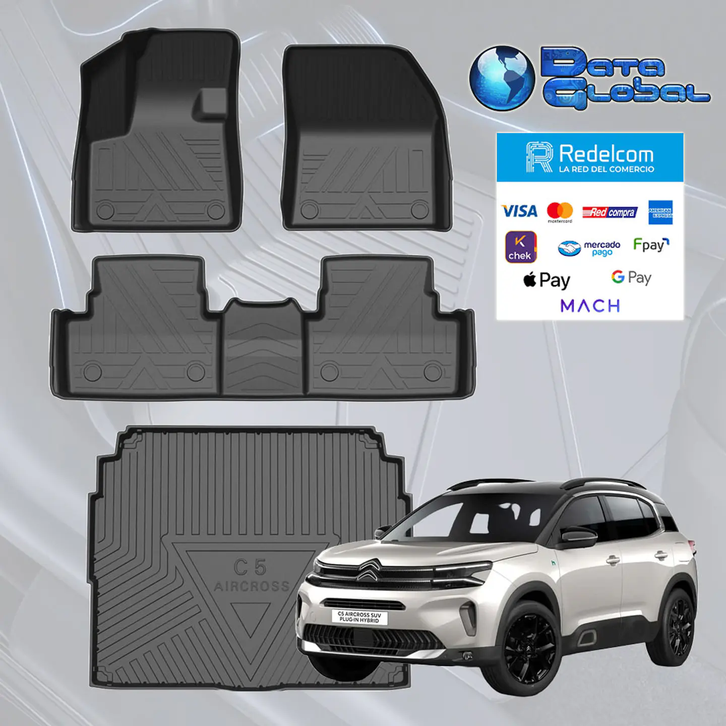 Pisos Calce Perfecto Citroen + Maleta C5 Aircross 2018-2026 1