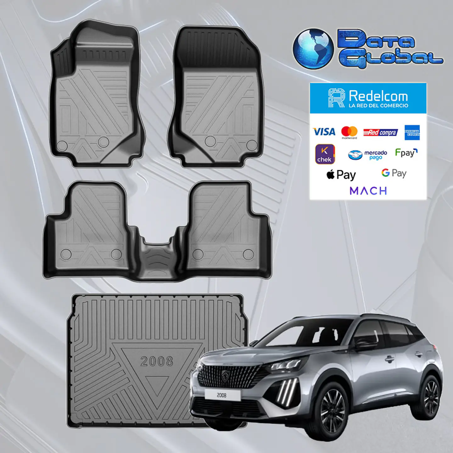 Pisos Calce Perfecto + Maletero Peugeot 2008 / 2020-2025 1