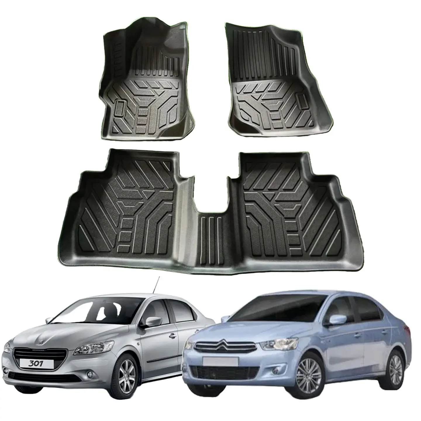 Pisos Calce Perfecto Peugeot 301 & Citroen C-elysee 2019 - 2026 2