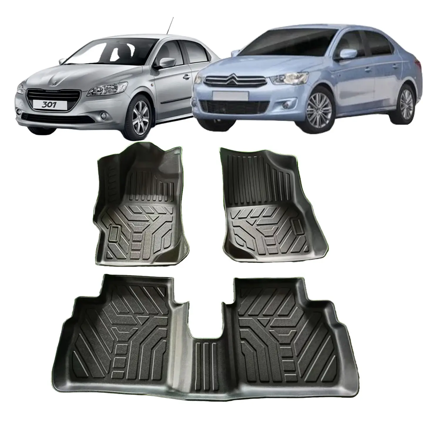 Pisos Calce Perfecto Peugeot 301 & Citroen C-elysee 2019 - 2026 3
