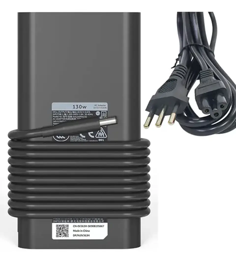 Cargador Original Dell 19.5V 6.67a 130w Plug 4.5x3.0mm Oval 1