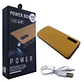 Bateria Externa Powerbank 20.000mAh Tipo Cuero LCD 3 USB + Linterna - Miniatura 6