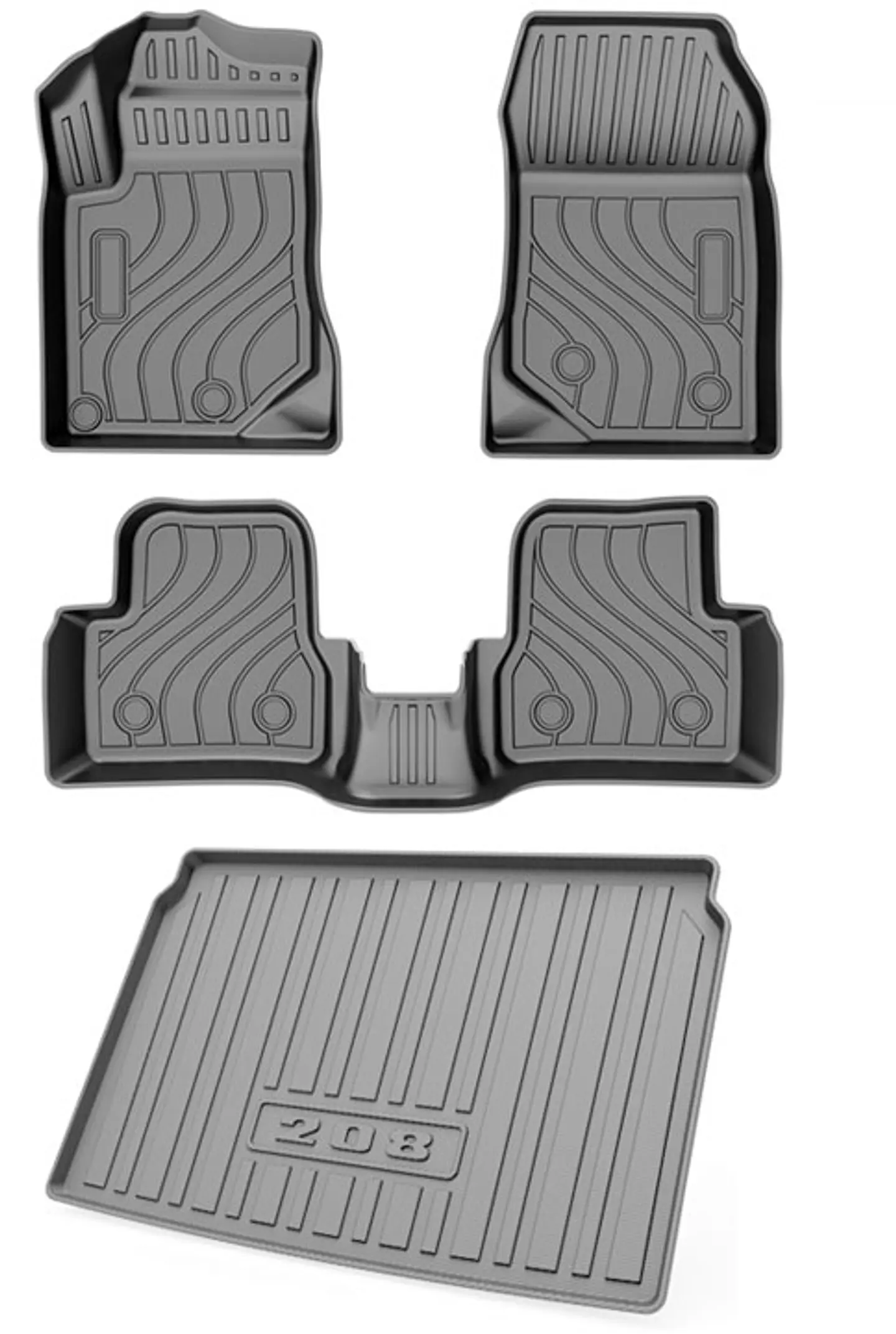 Pisos Calce Perfecto 3D Peugeot 208 + Maleta / 2021-2025 1